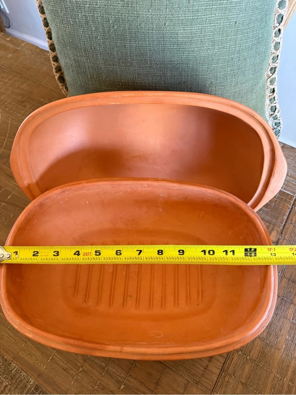 Vintage Gourmet Topf Terracotta Cooker Dutch Oven Embossed Barnyard Animals